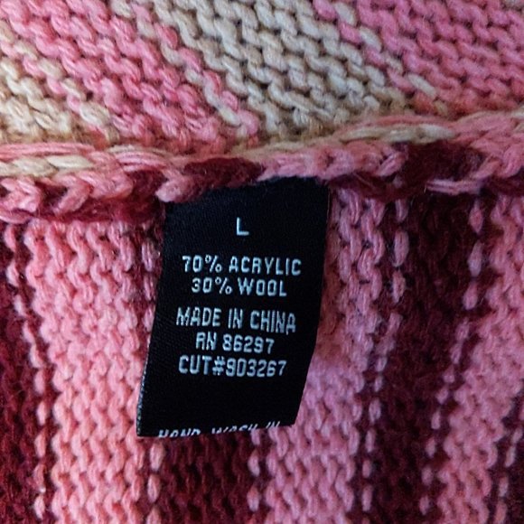 BCBGMaxAzria Pink Knit Poncho Cardigan - Picture 9 of 9